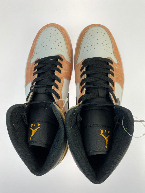 【中古美品】【メンズ】 NIKE ナイキ AIR JORDAN 1 MID FLIGHT CLUB DX4332-800 エアジョーダン1 ミッド フライトクラブ メンズ シューズ 靴 スニーカー 160-260227-em-64-min サイズ：29.0cm カラー：ホワイト/ピンク/オレンジ 万代Net店