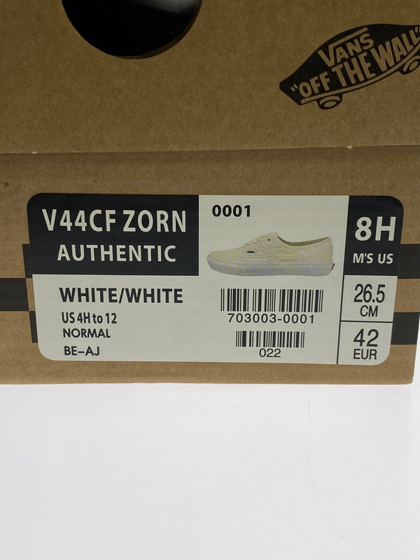 【未使用品】【メンズ】 VANS バンズ 703003-0001 ZORN AUTHENTIC 靴 シューズ スニーカー 162-260301-AS-12-min サイズ：26.5cm カラー：ホワイト 万代Net店