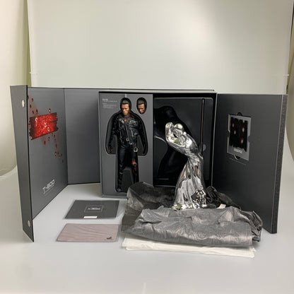 【中古品】 T-800 バトルダメージ版 「ターミネーター2」 ムービー・マスターピースDX 1/6スケールフィギュア フィギュア アメコミ 055-260522-em-12-min 万代Net店