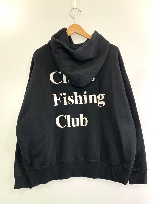 【中古品】【メンズ】 CHAOS FISHING CLUB カオス フィッシング クラブ LS LOGO HOODIE ロングスリーブ ロゴ フーディ メンズ パーカー 140-260709-hu-03-min サイズ：L カラー：ブラック 万代Net店