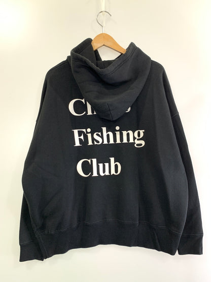 【中古品】【メンズ】 CHAOS FISHING CLUB カオス フィッシング クラブ LS LOGO HOODIE ロングスリーブ ロゴ フーディ メンズ パーカー 140-260709-hu-03-min サイズ：L カラー：ブラック 万代Net店