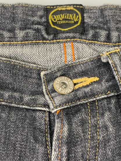 【中古品】【メンズ】 TENDERLOIN テンダーロイン DENIM PANTS XXX デニムパンツ メンズ ボトムス ジーンズ ジーパン 153-260311-em-03-min サイズ：W32 カラー：インディゴブラック 万代Net店