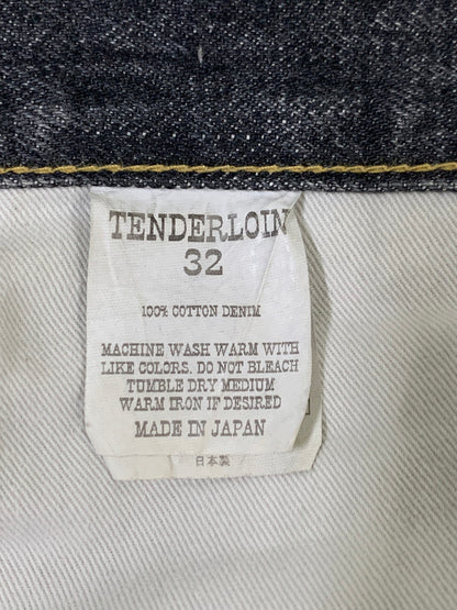 【中古品】【メンズ】 TENDERLOIN テンダーロイン DENIM PANTS XXX デニムパンツ メンズ ボトムス ジーンズ ジーパン 153-260311-em-03-min サイズ：W32 カラー：インディゴブラック 万代Net店