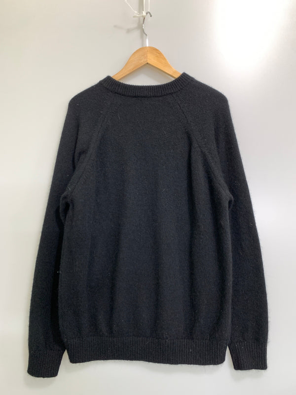 【中古品】【メンズ】 ATON エイトン CREWNECK KNIT 7031402 クルーネック ニット メンズ トップス セーター 140-260731-em-68-min サイズ：04 カラー：ブラック 万代Net店