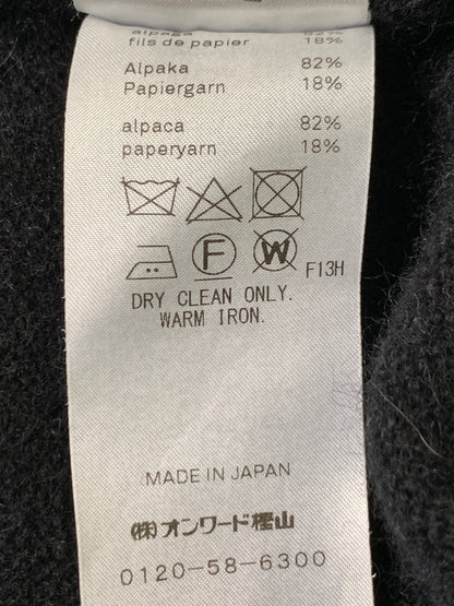 【中古品】【メンズ】 ATON エイトン CREWNECK KNIT 7031402 クルーネック ニット メンズ トップス セーター 140-260731-em-68-min サイズ：04 カラー：ブラック 万代Net店