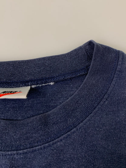 【中古品】【メンズ】 NIKE ナイキ 90S RAINBOW NIKE SS TEE 1990年代 レインボー ナイキ ショートスリーブティー メンズ トップス 半袖Tシャツ 146-260908-KS-22-min カラー：ネイビー 万代Net店