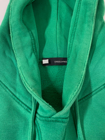 【中古品】【メンズ】 DSQUARED2 ディースクエアード LOGO HOODIE ロゴフーディー パーカー トップス 141-260228-SH-07-min サイズ：M カラー：グリーン 万代Net店