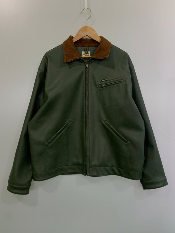 【中古品】【メンズ】 BACKERS バッカーズ FAKE LEATHER JACKET K78-3310-3 フェイクレザージャケット アウター 145-260706-yn-16-min サイズ：L カラー：オリーブ 万代Net店