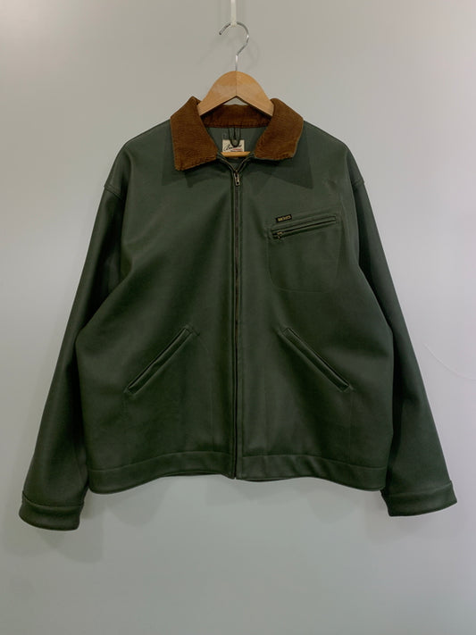 【中古品】【メンズ】 BACKERS バッカーズ FAKE LEATHER JACKET K78-3310-3 フェイクレザージャケット アウター 145-260706-yn-16-min サイズ：L カラー：オリーブ 万代Net店