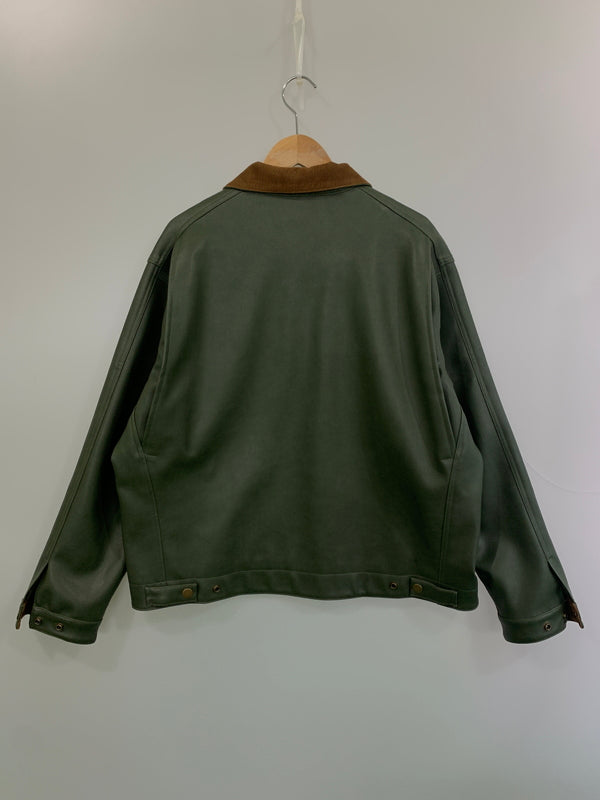 【中古品】【メンズ】 BACKERS バッカーズ FAKE LEATHER JACKET K78-3310-3 フェイクレザージャケット アウター 145-260706-yn-16-min サイズ：L カラー：オリーブ 万代Net店