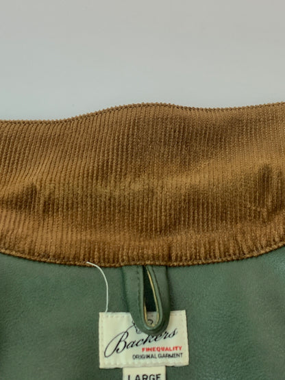 【中古品】【メンズ】 BACKERS バッカーズ FAKE LEATHER JACKET K78-3310-3 フェイクレザージャケット アウター 145-260706-yn-16-min サイズ：L カラー：オリーブ 万代Net店