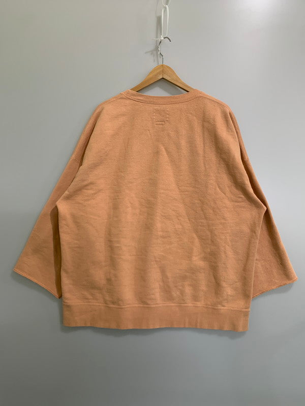 【中古品】【メンズ】 VISVIM ビズビム 25SS JUMBO SB SWEAT LS CRASH 0124105010015 ジャンボエスビー スウェット ロングスリーブ クラッシュ トップス 142-260302-SH-08-min サイズ：5 カラー：ベージュ系 万代Net店