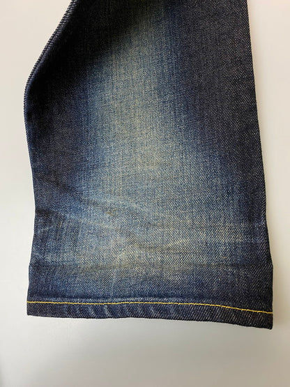 【中古品】【メンズ】 DENIM BY VANQUISH ヴァンキッシュ & FRAGMENT フラッグメント STRAIGHT DENIM PANT ストレート デニムパンツ メンズ ボトムス ジーンズ 151-260227-em-35-min サイズ：32 カラー：インディゴブルー 万代Net店