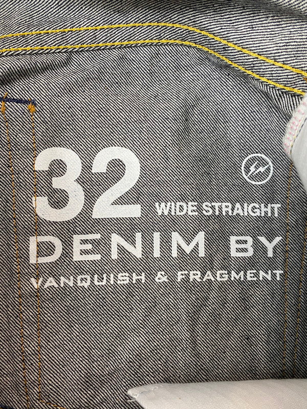 【中古品】【メンズ】 DENIM BY VANQUISH ヴァンキッシュ & FRAGMENT フラッグメント STRAIGHT DENIM PANT ストレート デニムパンツ メンズ ボトムス ジーンズ 151-260227-em-35-min サイズ：32 カラー：インディゴブルー 万代Net店
