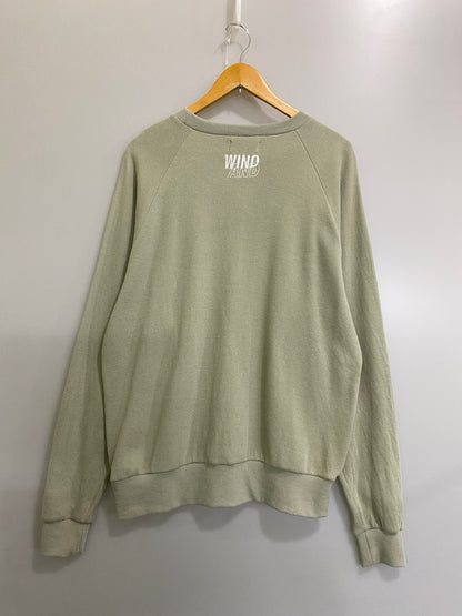 【中古品】【メンズ】 WIND AND SEA ウィンダンシー ES＿W＿RAGLAN CREW NECK WAFFLE SHIRT GREEN WDS－O－ESS メンズ クルーネック 長袖 142-260630-hu-26-min サイズ：XL カラー：ライトグリーン 万代Net店