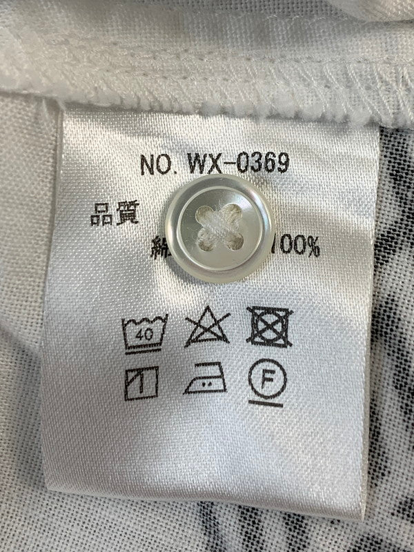 【中古品】【メンズ】 WAX ワックス CUBE OPEN SHIRTS キューブ オープン シャツ WX-0369 142-260630-hu-12-min サイズ：M カラー：ホワイト 万代Net店