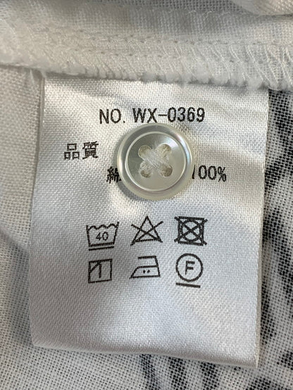 【中古品】【メンズ】 WAX ワックス CUBE OPEN SHIRTS キューブ オープン シャツ WX-0369 142-260630-hu-12-min サイズ：M カラー：ホワイト 万代Net店