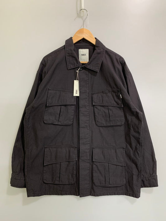 【中古品】【メンズ】 WAX ワックス FATIGUE JACKET WX-0413 ファティーグジャケット アウター 142-260312-SH-11-min サイズ：M カラー：チャコールグレー 万代Net店