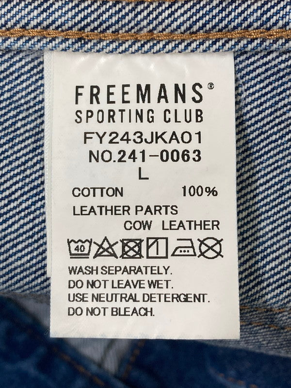 【中古品】【メンズ】 FREEMANS SPORTING CLUB フリーマンズ スポーティング クラブ LONGRIDGE JEAN JACKET FY243JKA01 ロングリッジ ジーン ジャケット メンズ アウター デニム 147-260311-em-52-min サイズ：L カラー：インディゴブルー 万代Net店