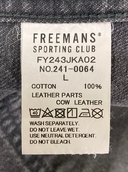 【中古品】【メンズ】 FREEMANS SPORTING CLUB フリーマンズ スポーティング クラブ LONGRIDGE JEAN JACKET FY243JKA02 ロングリッジ ジーン ジャケット メンズ アウター Gジャン 147-260311-em-51-min サイズ：L カラー：インディゴブラック 万代Net店