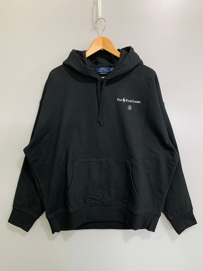 【中古品】【メンズ】 POLO RALPH LAUREN ポロ・ラルフローレン LOGO FLEECE HOODIE ロゴフリースフーディー パーカー トップス 147-260312-SH-05-min サイズ：XL カラー：ブラック 万代Net店