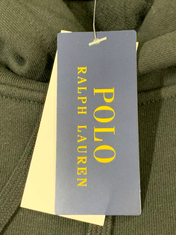 【中古品】【メンズ】 POLO RALPH LAUREN ポロ・ラルフローレン LOGO FLEECE HOODIE ロゴフリースフーディー パーカー トップス 147-260312-SH-05-min サイズ：XL カラー：ブラック 万代Net店