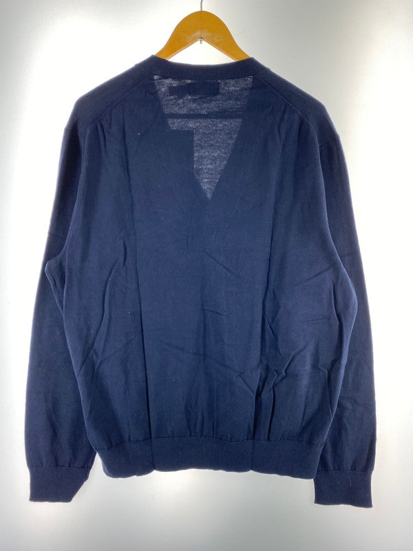 【中古品】【メンズ】 POLO RALPH LAUREN ポロ・ラルフローレン V NECK CARDIGAN Vネック カーディガン メンズ トップス 長袖 147-260311-em-38-min サイズ：XL カラー：ネイビー 万代Net店