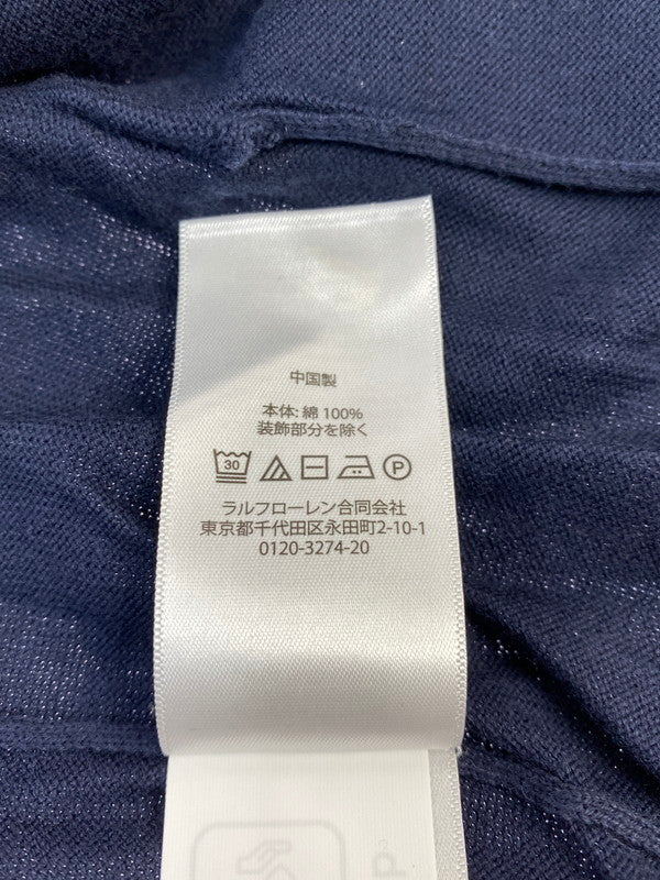 【中古品】【メンズ】 POLO RALPH LAUREN ポロ・ラルフローレン V NECK CARDIGAN Vネック カーディガン メンズ トップス 長袖 147-260311-em-38-min サイズ：XL カラー：ネイビー 万代Net店