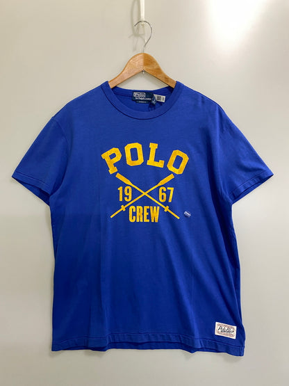 【中古品】【メンズ】 POLO RALPH LAUREN ポロ・ラルフローレン PRINT SS TEE プリント 半袖Tシャツ メンズ トップス ショートスリーブ 147-260720-em-33-min サイズ：Ｌ カラー：ブルー 万代Net店