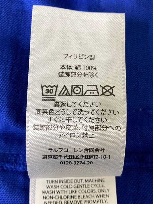 【中古品】【メンズ】 POLO RALPH LAUREN ポロ・ラルフローレン PRINT SS TEE プリント 半袖Tシャツ メンズ トップス ショートスリーブ 147-260720-em-33-min サイズ：Ｌ カラー：ブルー 万代Net店