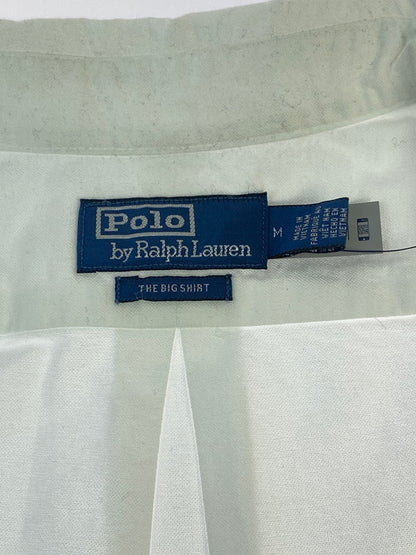 【中古品】【メンズ】 POLO RALPH LAUREN ポロ・ラルフローレン BD SHIRT ボタンダウンシャツ メンズ トップス 長袖 147-260311-em-42-min サイズ：M カラー：ホワイト 万代Net店