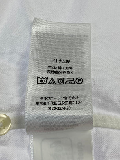 【中古品】【メンズ】 POLO RALPH LAUREN ポロ・ラルフローレン BD SHIRT ボタンダウンシャツ メンズ トップス 長袖 147-260311-em-42-min サイズ：M カラー：ホワイト 万代Net店