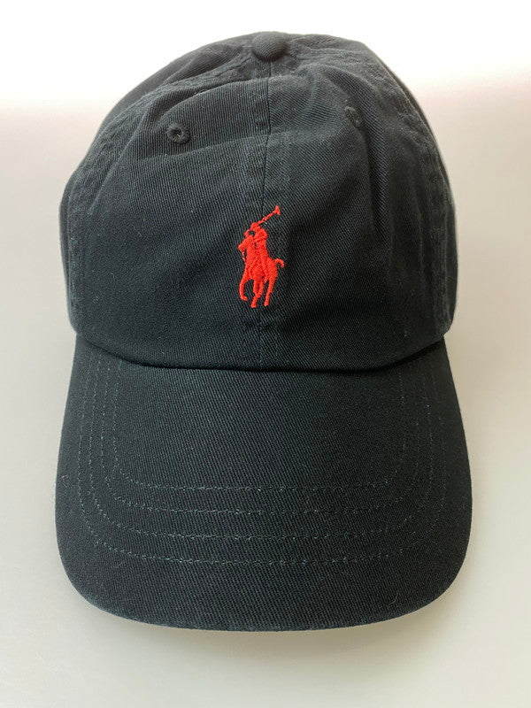 【中古美品】【メンズ】 POLO RALPH LAUREN ポロ・ラルフローレン LOGO CAP キャップ 帽子 185-260305-AS-44-min カラー：ブラック 万代Net店