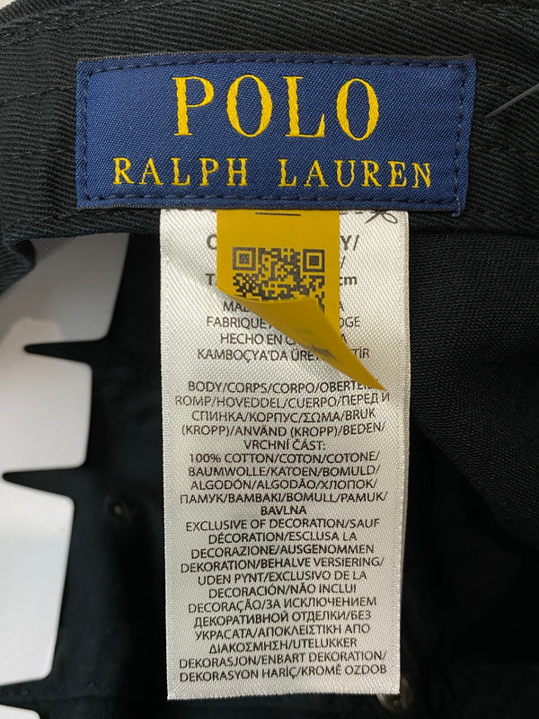 【中古美品】【メンズ】 POLO RALPH LAUREN ポロ・ラルフローレン LOGO CAP キャップ 帽子 185-260305-AS-44-min カラー：ブラック 万代Net店