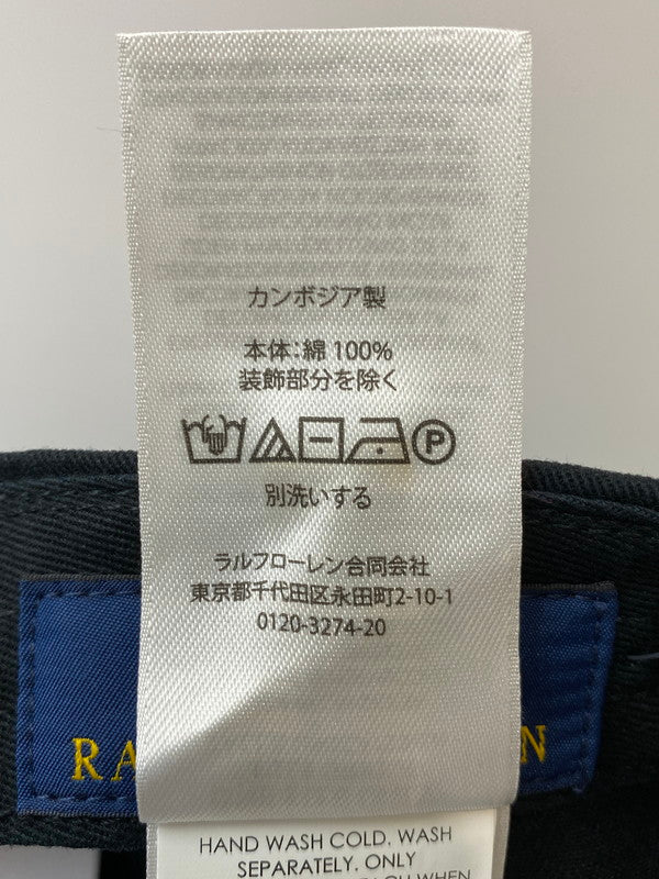 【中古美品】【メンズ】 POLO RALPH LAUREN ポロ・ラルフローレン LOGO CAP キャップ 帽子 185-260305-AS-44-min カラー：ブラック 万代Net店