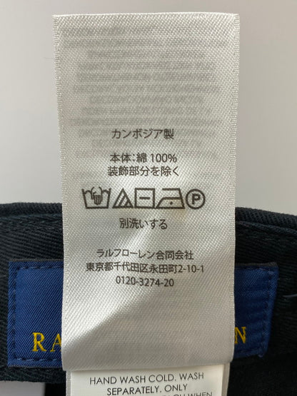 【中古美品】【メンズ】 POLO RALPH LAUREN ポロ・ラルフローレン LOGO CAP キャップ 帽子 185-260305-AS-44-min カラー：ブラック 万代Net店
