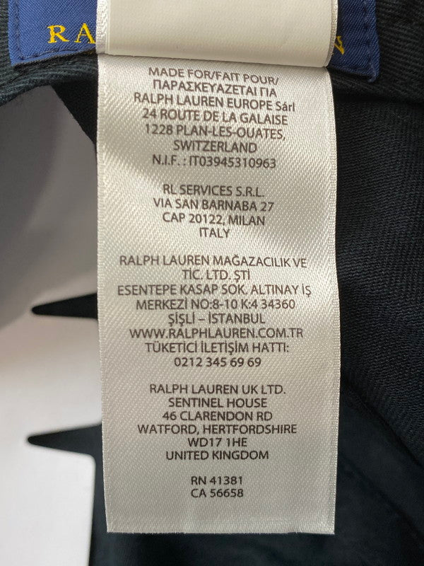 【中古美品】【メンズ】 POLO RALPH LAUREN ポロ・ラルフローレン LOGO CAP キャップ 帽子 185-260305-AS-44-min カラー：ブラック 万代Net店
