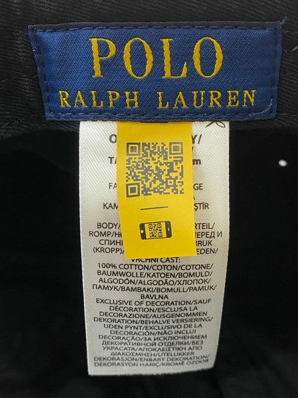 【中古美品】【メンズ】 POLO RALPH LAUREN ポロ・ラルフローレン LOGO CAP キャップ 帽子 185-260305-AS-43-min カラー：ブラック 万代Net店