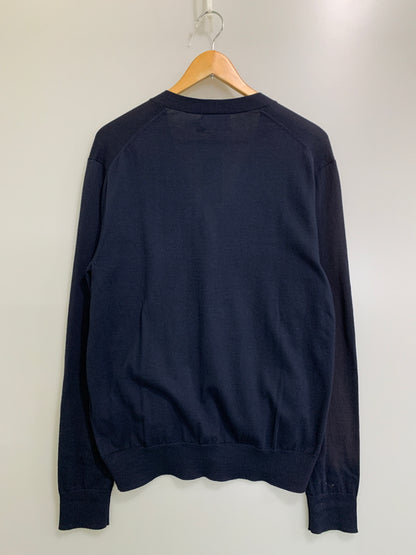 【中古品】【メンズ】 POLO RALPH LAUREN ポロ・ラルフローレン V-NECK COTTON CARDIGAN コットン カーディガン 147-260615-kt-09-min カラー：ネイビー 万代Net店