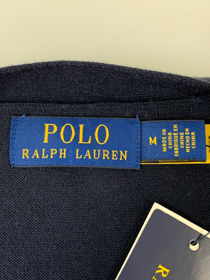 【中古品】【メンズ】 POLO RALPH LAUREN ポロ・ラルフローレン V-NECK COTTON CARDIGAN コットン カーディガン 147-260615-kt-09-min カラー：ネイビー 万代Net店