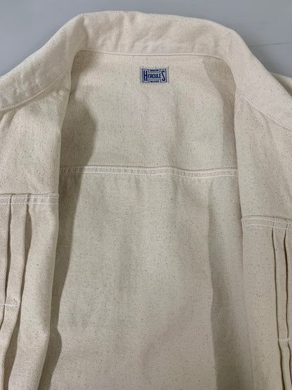 【中古品】【メンズ】 UNION HERCULESMADE ユニオンヘラクレスメイド DENIM JKT HE251L02 デニムジャケット アウター 145-260228-SH-16-min サイズ：38 カラー：ホワイト系 万代Net店