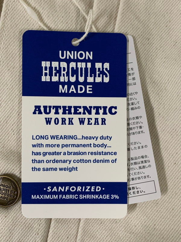 【中古品】【メンズ】 UNION HERCULESMADE ユニオンヘラクレスメイド DENIM JKT HE251L02 デニムジャケット アウター 145-260228-SH-16-min サイズ：38 カラー：ホワイト系 万代Net店