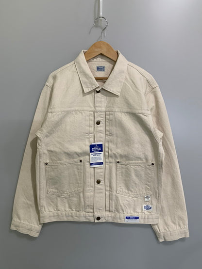 【中古品】【メンズ】 UNION HERCULES MADE ユニオンヘラクレスメイド DENIM JKT HE251L02 デニムジャケット アウター 145-260228-SH-15-min サイズ：38 カラー：ホワイト系 万代Net店