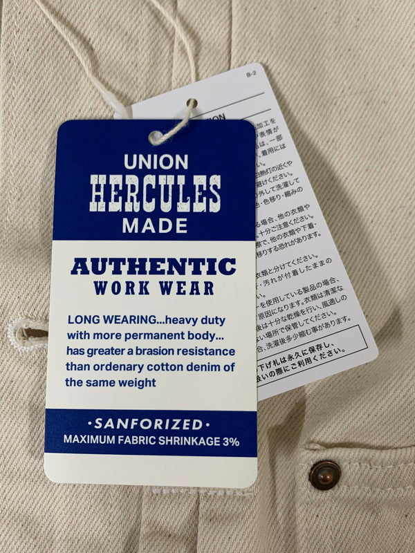 【中古品】【メンズ】 UNION HERCULES MADE ユニオンヘラクレスメイド DENIM JKT HE251L02 デニムジャケット アウター 145-260228-SH-15-min サイズ：38 カラー：ホワイト系 万代Net店