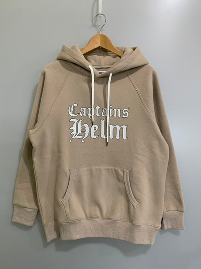 【中古品】【メンズ】 CAPTAINS HELM キャプテンズヘルム HELM LOCAL HOODIE CH23-AW-T10 ヘルム ローカル フーディー パーカー トップス 140-260228-SH-08-min サイズ：M カラー：サンドベージュ 万代Net店