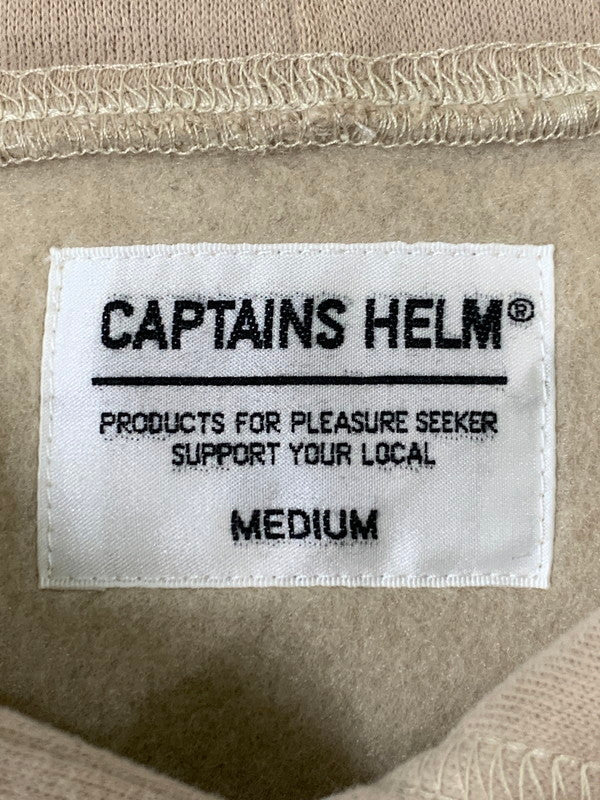 【中古品】【メンズ】 CAPTAINS HELM キャプテンズヘルム HELM LOCAL HOODIE CH23-AW-T10 ヘルム ローカル フーディー パーカー トップス 140-260228-SH-08-min サイズ：M カラー：サンドベージュ 万代Net店