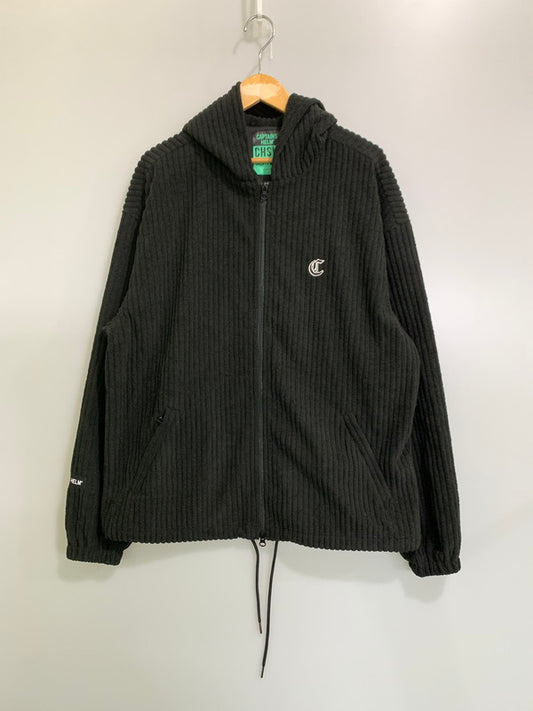 【中古品】【メンズ】 CAPTAINS HELM キャプテンヘルム MONSTER WELL WARM ZIP HOODIE CH24-AW-T09 モンスター ウェル ウォーム ジップ フーディー パーカートップス 140-260228-SH-09-min サイズ：L カラー：ブラック 万代Net店