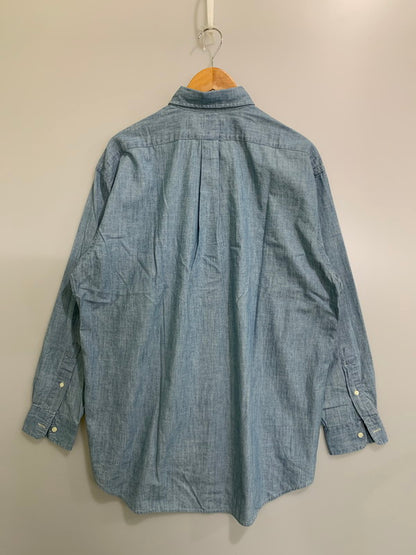 【中古品】【メンズ】 POLO RALPH LAUREN ポロ・ラルフローレン LONG SLEEVE SPORT SHIRT MNPOWOV16822243 ロングスリーブ スポーツシャツ トップス 147-260228-SH-23-min サイズ：M カラー：ブルー系 万代Net店