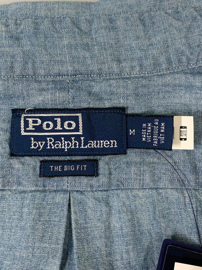 【中古品】【メンズ】 POLO RALPH LAUREN ポロ・ラルフローレン LONG SLEEVE SPORT SHIRT MNPOWOV16822243 ロングスリーブ スポーツシャツ トップス 147-260228-SH-23-min サイズ：M カラー：ブルー系 万代Net店