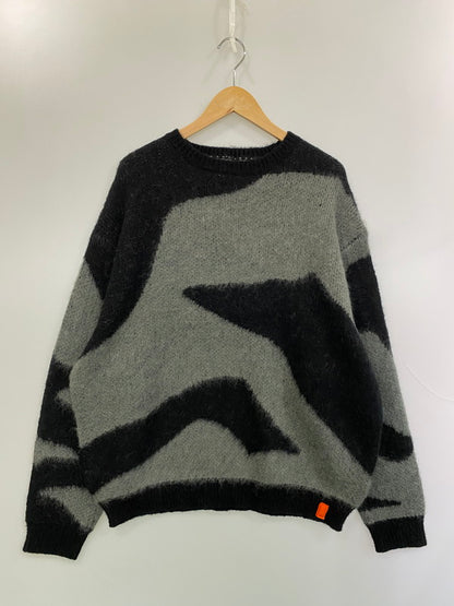 【中古品】【メンズ】 TONY TAIZSUN トニータイズサン MARBLE MOHAIR KNIT CREW 25FW-018 マーブル モヘア ニット クルー メンズ トップス セーター 140-260227-em-20-min サイズ：XL カラー：ブラック/グレー 万代Net店